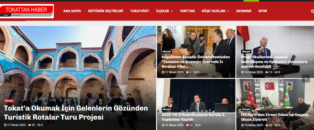 TOKAT’A OKUMAK İÇİN GELENLERİN GÖZÜNDEN TURİSTİK ROTALAR PROJESİ